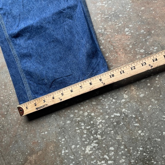 Vintage Hercules Vat Dyed Union Made Denim Carpenter Pants Blue Sears 36x27 - Picture 11 of 12